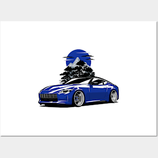 Blue Z JDM Posters and Art